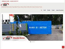 Tablet Screenshot of mandiri-beton.com